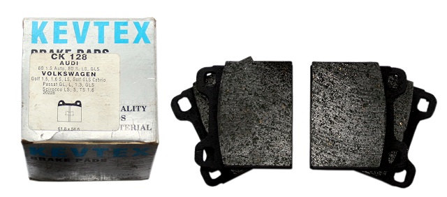 Przednie klocki hamulcowe Audi 80, Volkswagen Golf I, Jetta I, Passat, Scirocco Indeks: CK 128