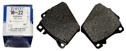 Przednie klocki hamulcowe  Mercedes-Benz /8 (W114), Coupe (C123), Klasa S (W116), Kombi (S123), sedan (W123), SL (R107)